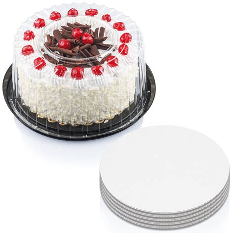 Buy Plastic Cake Containers with Lids | Disposable Cake Containers 9 Inch Cake Carries for ...