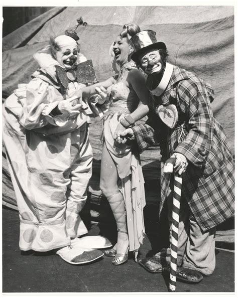 2 original Circus Performer Clown photographs by CrowCreekVintage