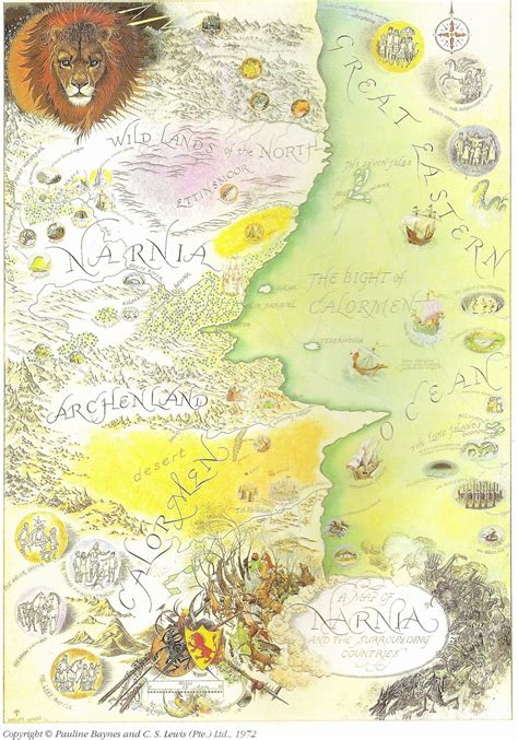 The Fictator: The Framed Narnia Map