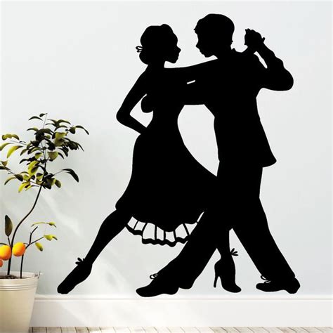 Wandtattoo Tänzer Tanzpaar 55 x 63 cm | Tango tanzen, Tanzen, Wandtattoo