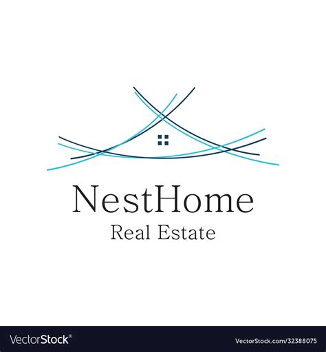 Nest home logo Royalty Free Vector Image - VectorStock