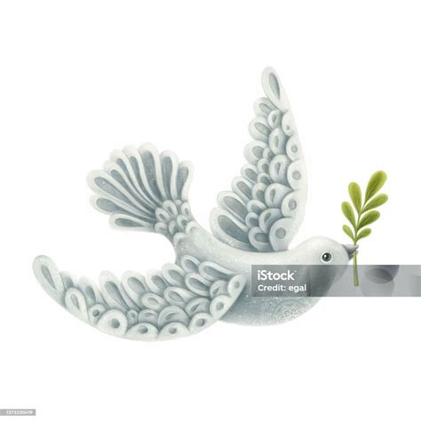 White Dove Symbol Of Peace Stock Illustration - Download Image Now ...