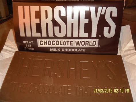 HERSHEY’S 5 LB Milk Chocolate Bar Unwrapped, by Ria | Flickr