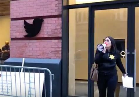 Laura Loomer Handcuffs Herself to Twitter HQ to Protest Her Twitter Ban