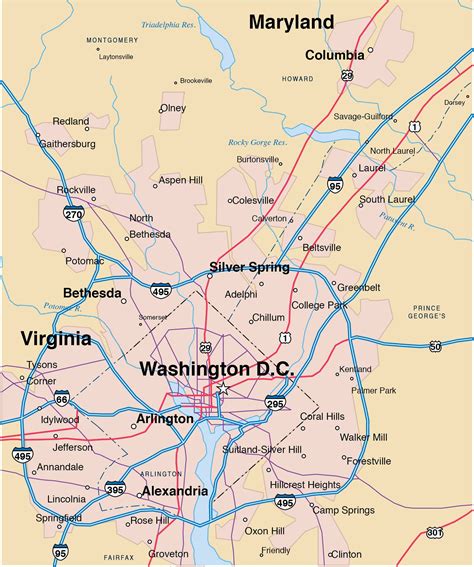 Us Map District Of Columbia - Printable Map Of The US