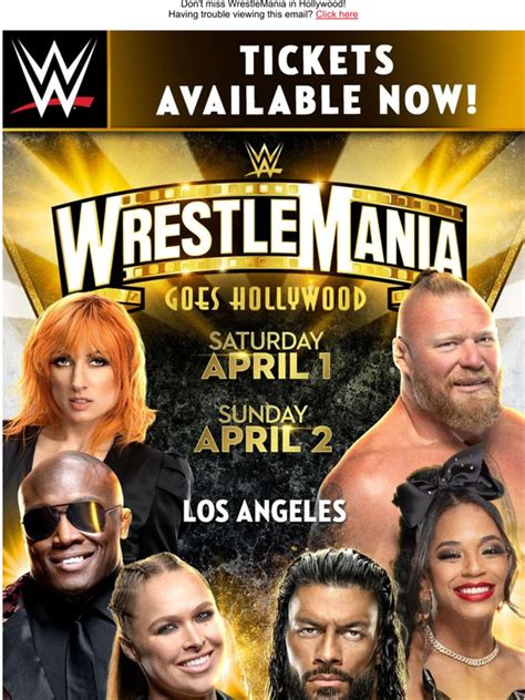 WWE: WrestleMania Tickets Are Available Now! | Milled