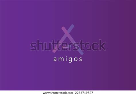 Amigos Gradient Symbol Logo Designlogo Signletter Stock Vector (Royalty ...