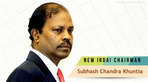 Subhash Chandra Khuntia - New IRDAI Chairman - Insurance Funda