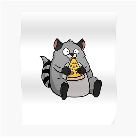 Fat Raccoon Posters | Redbubble