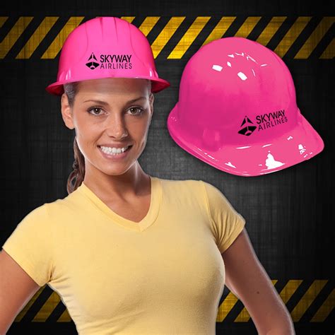 Pink Plastic Construction Hat