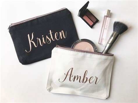 Wholesale Personalized Makeup Bag Bridesmaids Gift Custom | Etsy