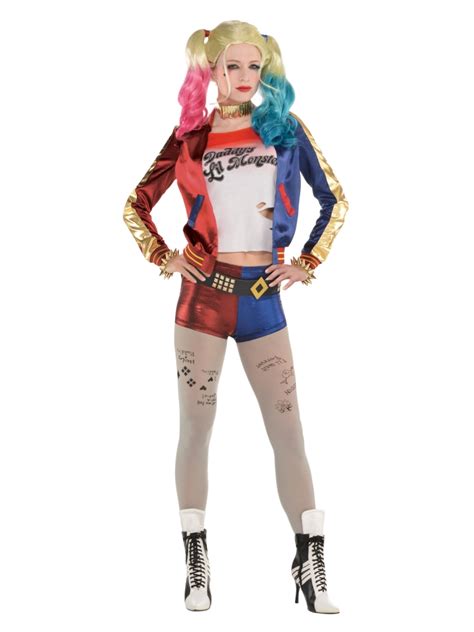 Harley Quinn Damen Kostüm Halloween Suicide Squad Damen Villain Kostüm ...