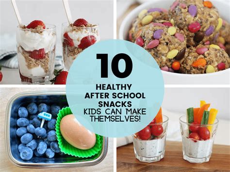 10 Healthy After School Snacks Kids Can Make Themselves! - Super ...