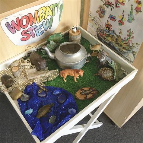 Ronnie on Instagram: “Setting up a small world based on the popular story "Wombat Stew". I need ...