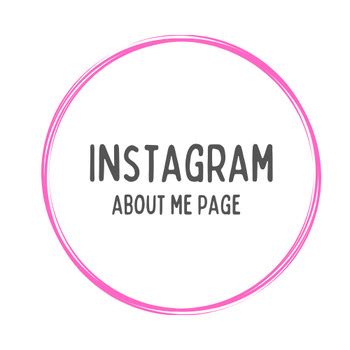 Instagram About Me Page by A Beautiful Chaos | TPT