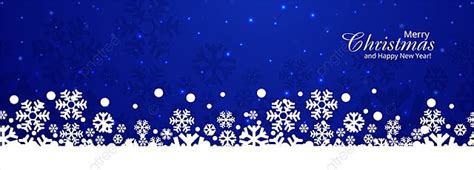 Christmas Snowflakes Card Banner Background Illustration, Culture ...