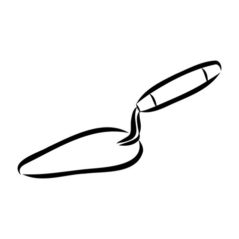 construction trowel vector sketch 8686196 Vector Art at Vecteezy