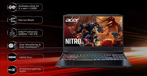 Acer Nitro 5 gaming laptop with 10th Gen Intel processor, Nvidia GeForce RTX 3060 launched in ...