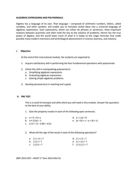 Module For Mathematics | PDF