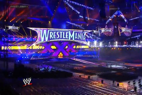 WrestleMania 30 stage set up revealed at the Mercedes-Benz Superdome in ...