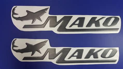 Mako boat emblems 22.5 black FREE FAST delivery DHL | Etsy