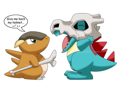 Cubone Totodile by Yoko-Uzumaki on DeviantArt