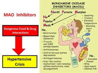 Monoamine Oxidase Inhibitors (MAOIs) | PPT