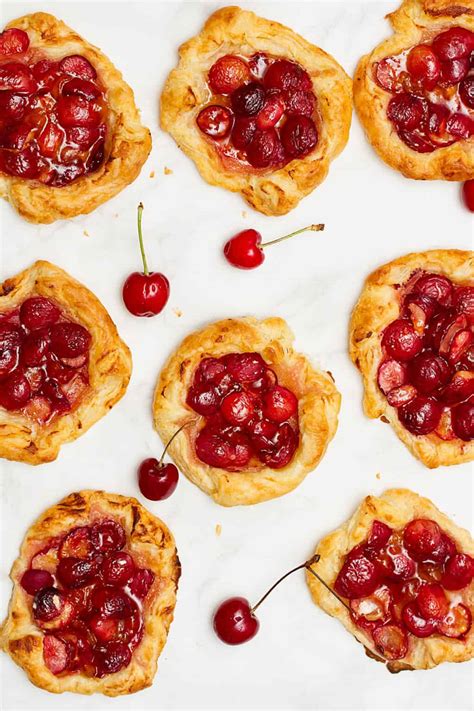 Cherry Tarts With Puff Pastry - The Daily Dish