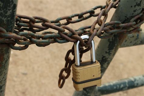 Locked Gate Padlock Chain Free Stock Photo - Public Domain Pictures