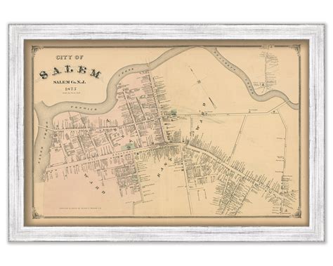 SALEM, New Jersey - 1879 Map