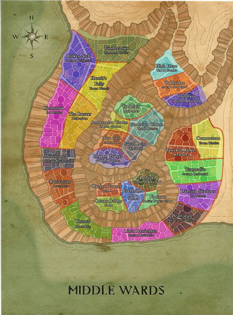 Recoloured Sharn Maps: Plateaus & Middle Wards : r/Eberron