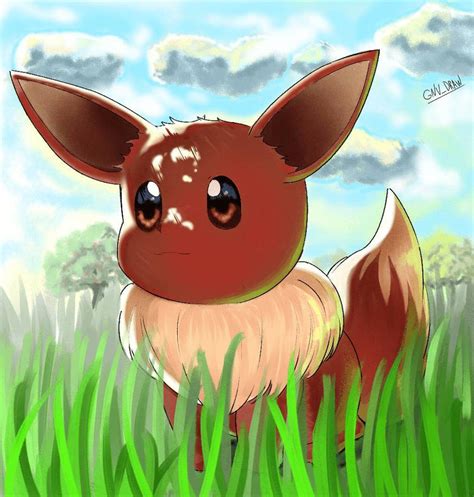 Eevee fanart by VieiraArtss on DeviantArt