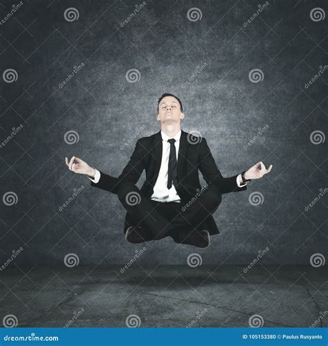 Calm Businessman Levitating during Meditation Stock Photo - Image of manager, businessman: 105153380