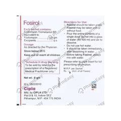 Fosirol 3 GM Oral Powder (8) - Uses, Side Effects, Dosage, Composition & Price | PharmEasy