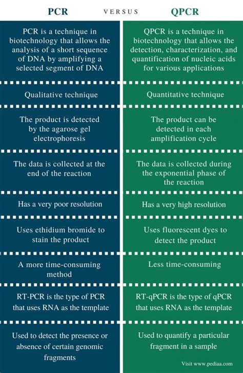 Difference Between PCR and QPCR | Definition, Processes, Uses and ...