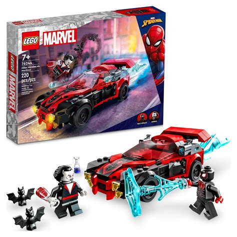 LEGO Marvel Spider-Man Miles Morales vs. Morbius 76244 Building Toy ...