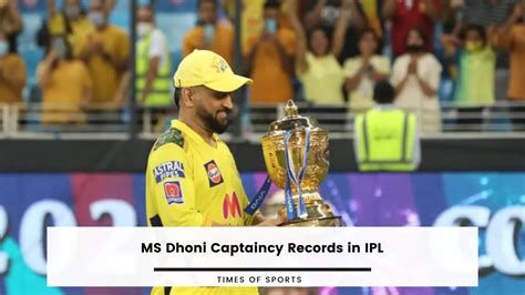 MS Dhoni Captaincy Records in IPL - Check Full Updated List