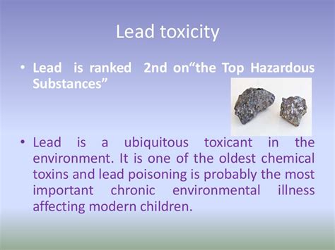 Heavy metals toxicity