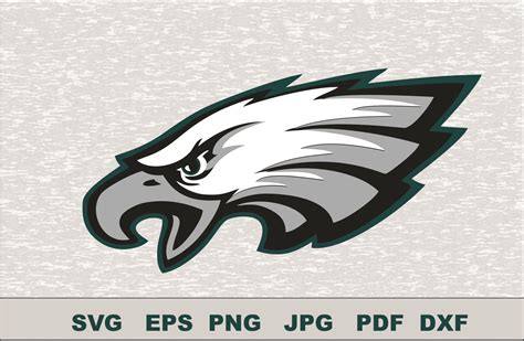 Philadelphia Eagles SVG DXF Logo Silhouette Studio Transfer Iron on Cut File Cameo Cricut Iron ...