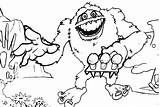 Rudolph Yeti Coloring Page sketch template