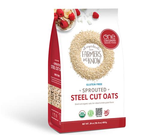 Organic Sprouted Steel Cut Oats – One Degree Organics