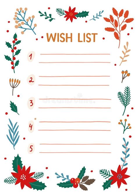 Clipart Christmas Wish List