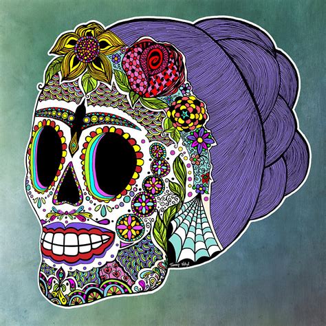 Catrina Sugar Skull Digital Art by Tammy Wetzel - Fine Art America