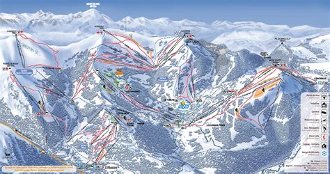 Les Gets Ski Resort Map - Haute Savoie France • mappery