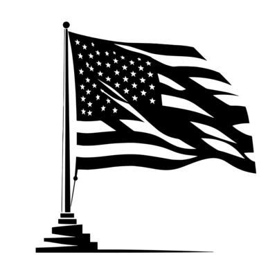 Black American Flag Vector Art, Icons, and Graphics for Free Download