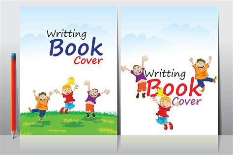 School Writing book cover design 16529404 Vector Art at Vecteezy