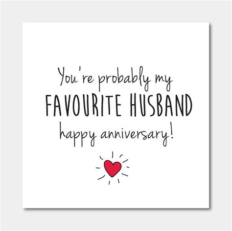 Printable Husband Anniversary Cards