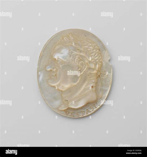 Titus Flavius Vespasian. A lodge of mother-of-pearl, on which an image ...