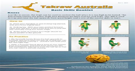 (PDF) Sepak Takraw Basic Skills Booklet - Kneesball vertically using ...