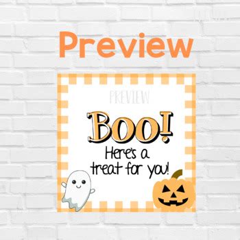 Boo! Halloween Gift Tags - Gifts for Students - Spooky - Halloween